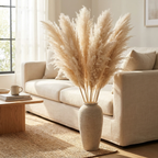 Pampas Grass Stems Artificial Dried 65cm | Boho Home Decor
