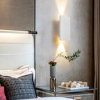 Indoor wall lamp modern LED rectangular metal fixture in multiple colour options