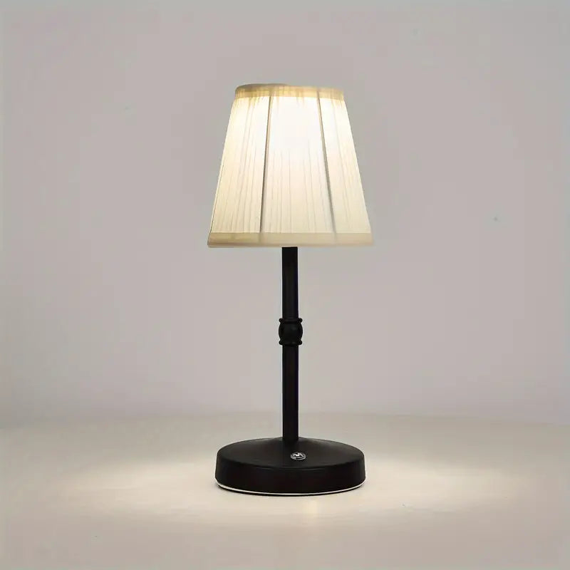 Cordless Antique Brass LED Table Lamp - Warm Light - Classic Style