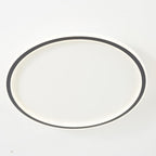 Flush mount ceiling light modern LED round dimmable, metal and acrylic