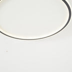 Flush mount ceiling light modern LED round dimmable, metal and acrylic