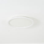 Flush mount ceiling light modern LED round dimmable, metal and acrylic