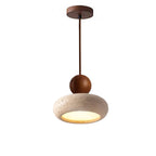 Pendant Light | Wood and Concrete Effect, Warm White LED