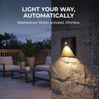 LED wall light with motion sensor for hallway, die-cast aluminum, black and white, 3W