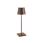 Cordless LED table lamp rechargeable dimmable IP65 outdoor dining terrace