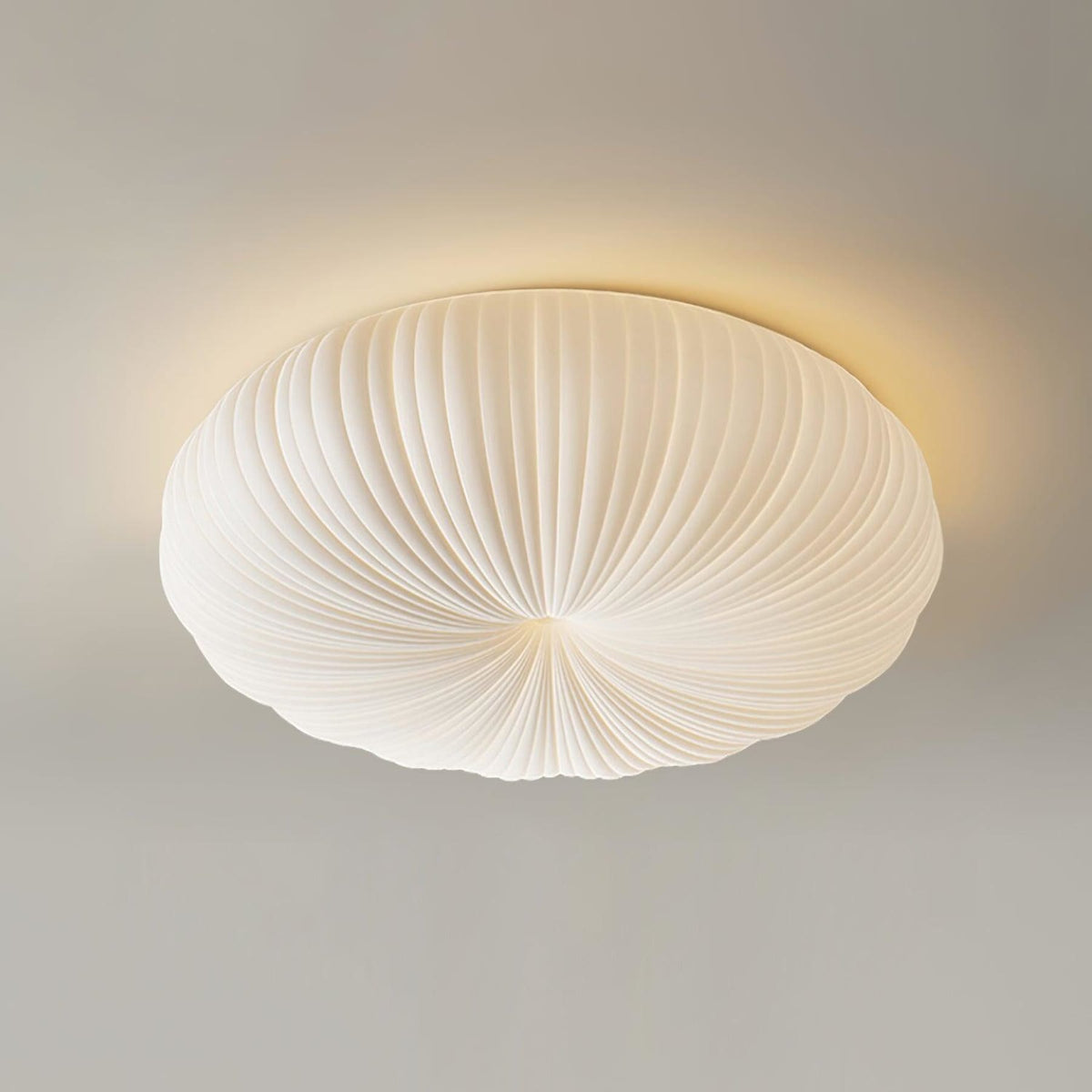 Flush mount ceiling light modern round tri-color white, living room bedroom