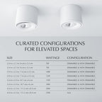 Flush mount ceiling light modern metal dimmable LED matte finish, aluminum