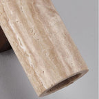 Travertine Wall Light | Warm LED, Natural Stone & Wood | 3 Sizes
