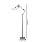 Folding metal floor lamp modern minimalist design, available in black, white, red, yellow and silver