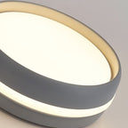 LED ceiling light black metal acrylic flush mount modern indoor living room