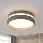 LED ceiling light black metal acrylic flush mount modern indoor living room