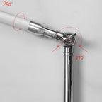 Minimalist linear LED floor lamp in metal and acrylic, modern streamline design, 2 colour options
