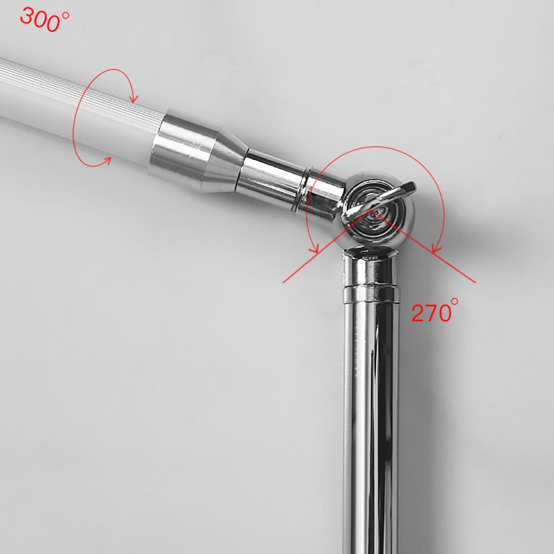Minimalist linear LED floor lamp in metal and acrylic, modern streamline design, 2 colour options