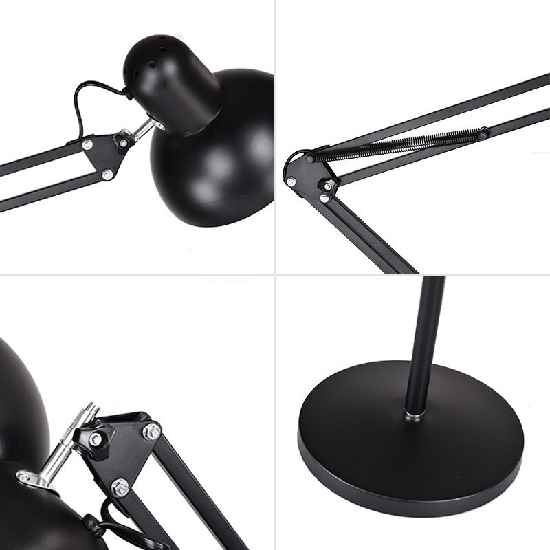 Folding metal floor lamp modern minimalist design, available in black, white, red, yellow and silver
