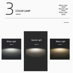 LED wall light Japanese wooden square rectangle rubberwood minimalist design