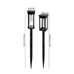 Solar path lights IP65 waterproof garden stake, dusk to dawn sensor, warm white LED