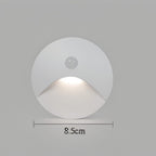 LED wall light with motion sensor for hallway, die-cast aluminum, black and white, 3W