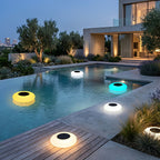 Solar garden lights floating RGB LED pool pond lamp IP67 waterproof colour changing