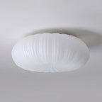 Flush mount ceiling light modern round tri-color white, living room bedroom