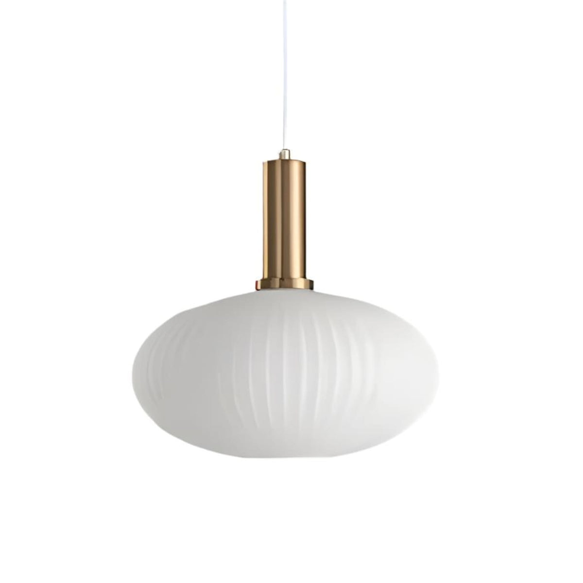 Glass pendant light modern warm white LED hardwired, cylindrical bottle drum shade