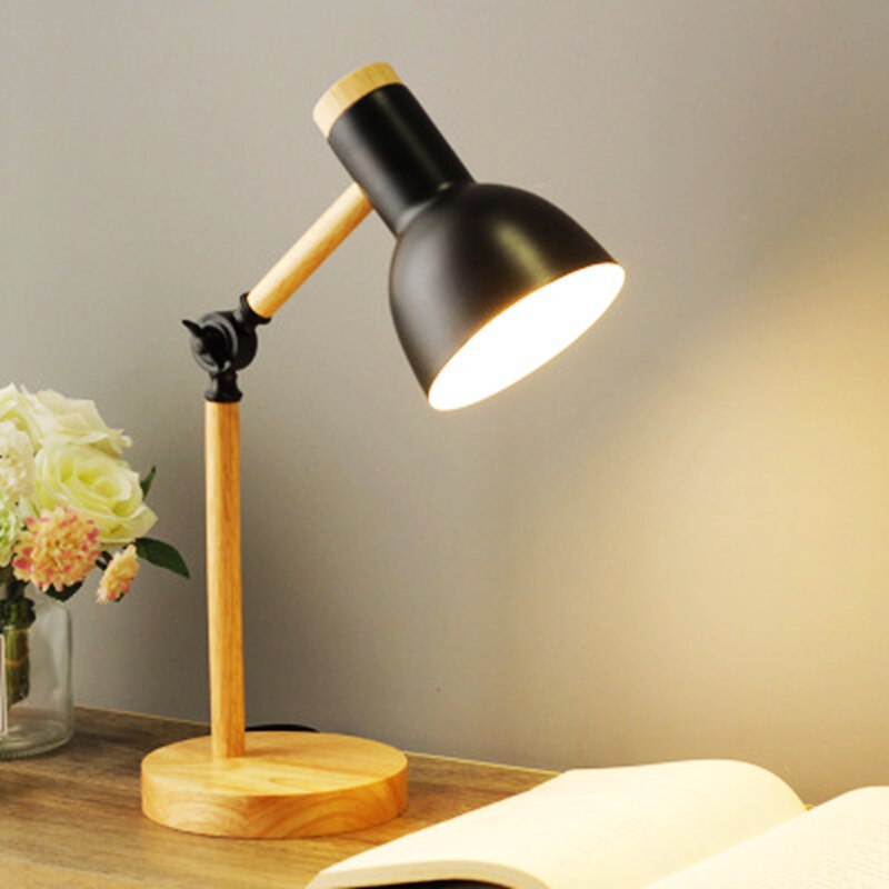 Xanthe | Indoor Table Lamp | Adjustable LED Desk Light | Metal & Wood, Nordic