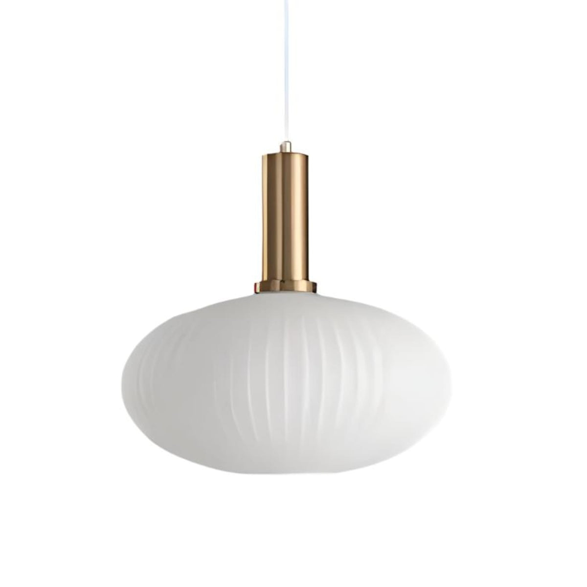 Glass pendant light modern warm white LED hardwired, cylindrical bottle drum shade