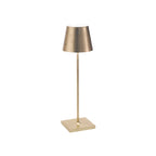 Cordless LED table lamp rechargeable dimmable IP65 outdoor dining terrace