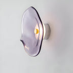 Glass wall light modern LED warm glow hardwired, living room bedroom hallway