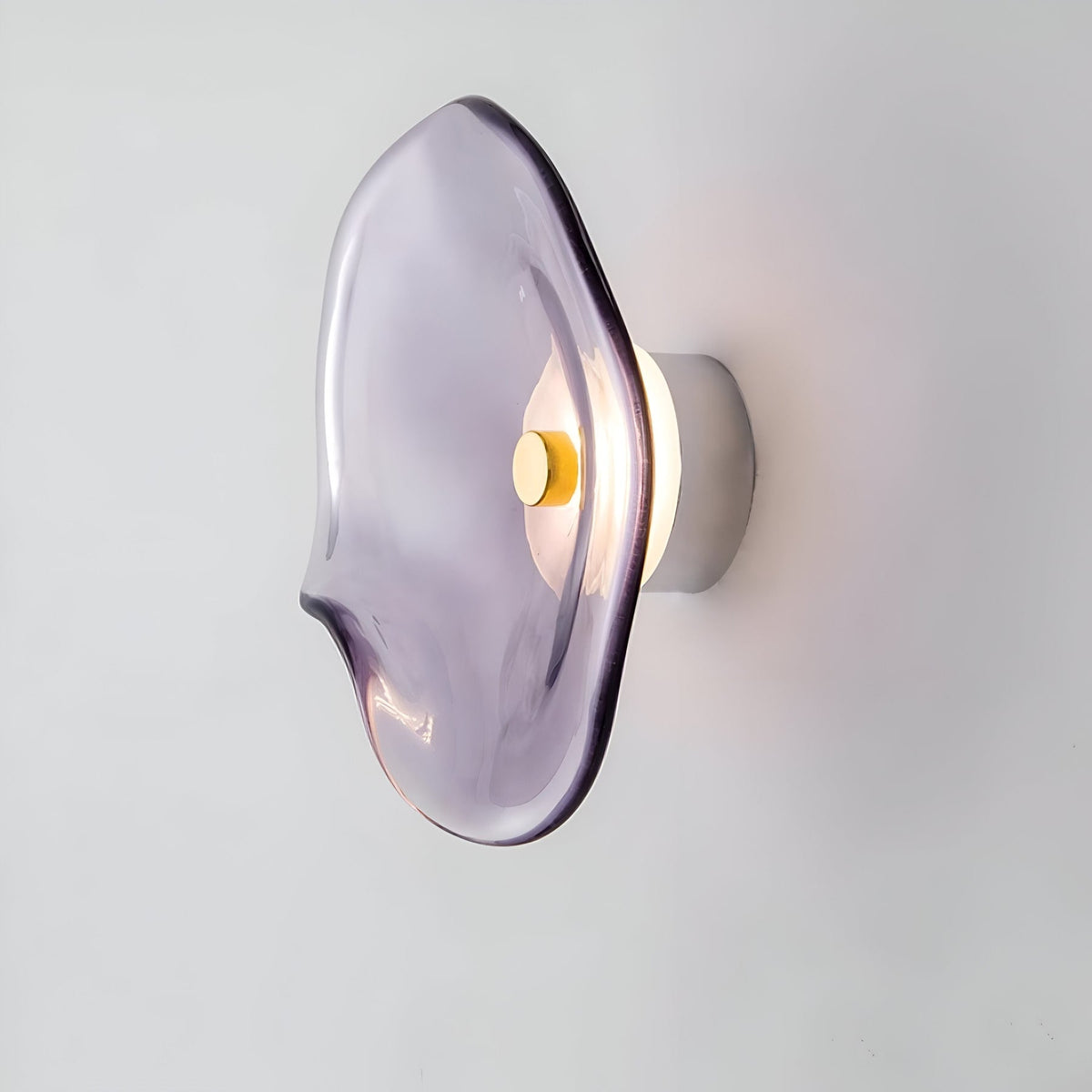Glass wall light modern LED warm glow hardwired, living room bedroom hallway