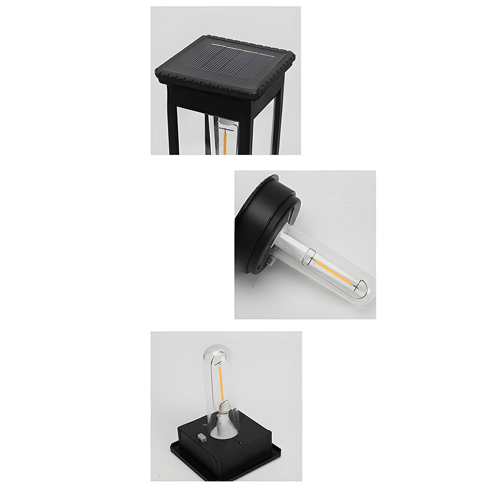 Solar path lights IP65 waterproof garden stake, dusk to dawn sensor, warm white LED