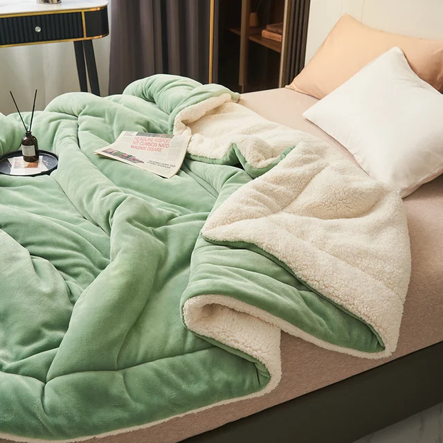 Fleece Blanket Warm Flannel Throw, Plush Soft for Winter Bed