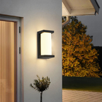 Outdoor wall light with motion sensor LED, IP65 weatherproof, modern design