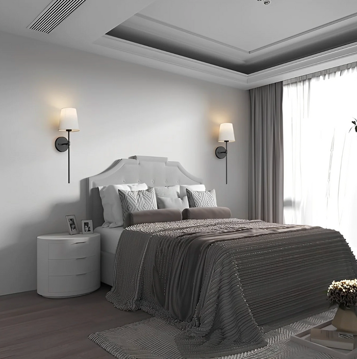 Wireless USB rechargeable LED wall light with remote control and 3 colour modes