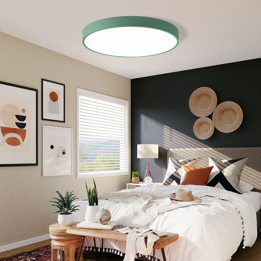 LED Ceiling Light Round Flush Mount | Iron &, Multi-Size | Galia