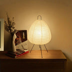 Onile Japanese Table Lamp - Minimalist Rice Paper - Warm Light
