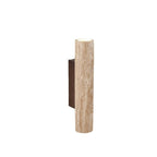 Travertine Wall Light | Warm LED, Natural Stone & Wood | 3 Sizes
