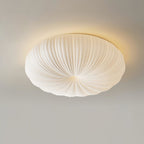 Flush mount ceiling light modern round tri-color white, living room bedroom