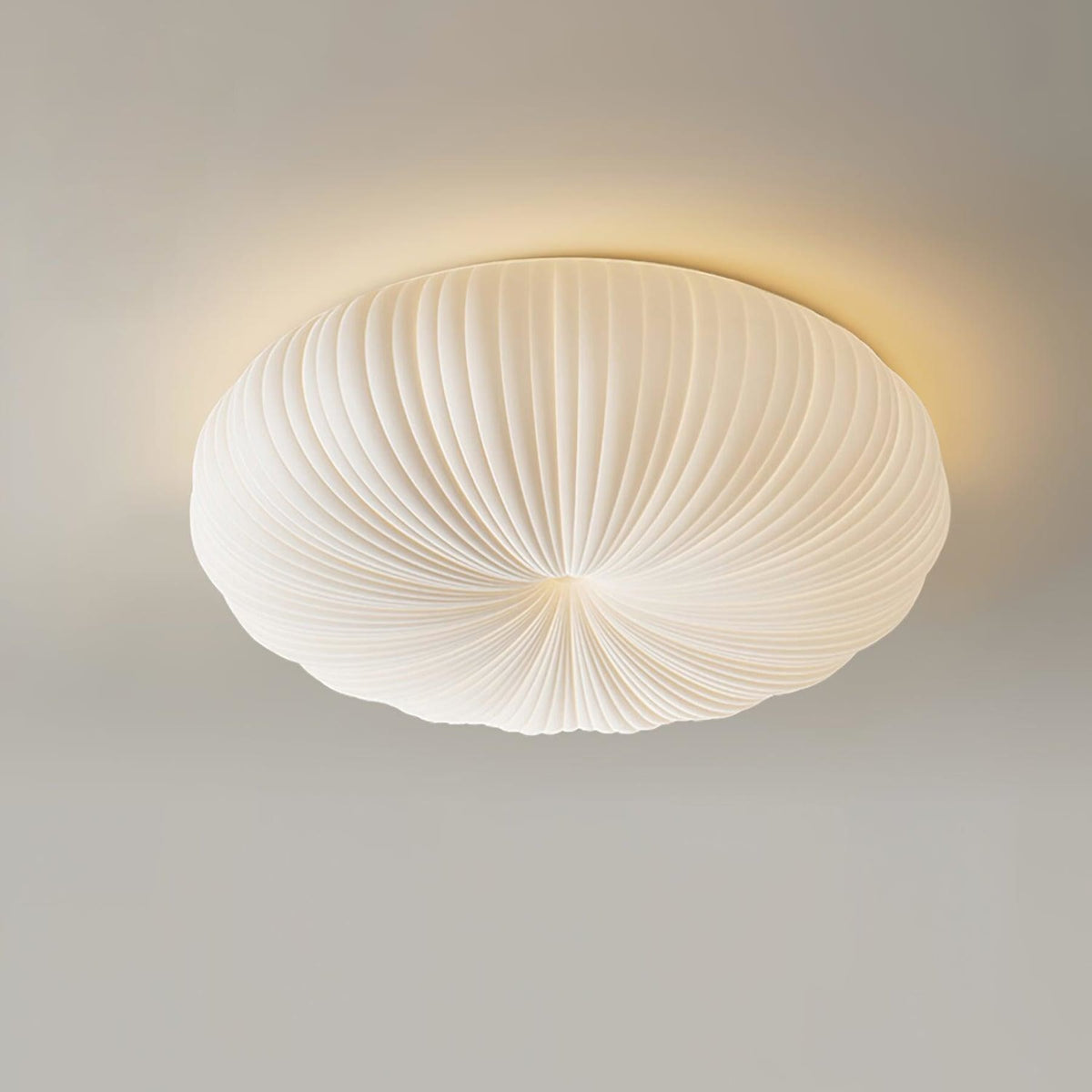 Flush mount ceiling light modern round tri-color white, living room bedroom