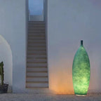Resin floor lamp bottle vase design multi colour LED, 92cm and 142cm height options