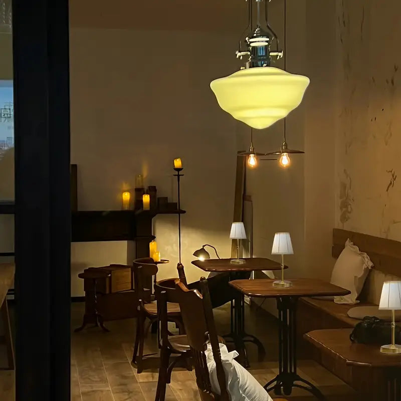 Cordless Antique Brass LED Table Lamp - Warm Light - Classic Style