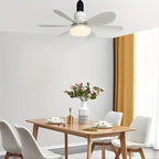 2-in-1 dimmable socket fan E26 E27 with remote control, LED ceiling fan
