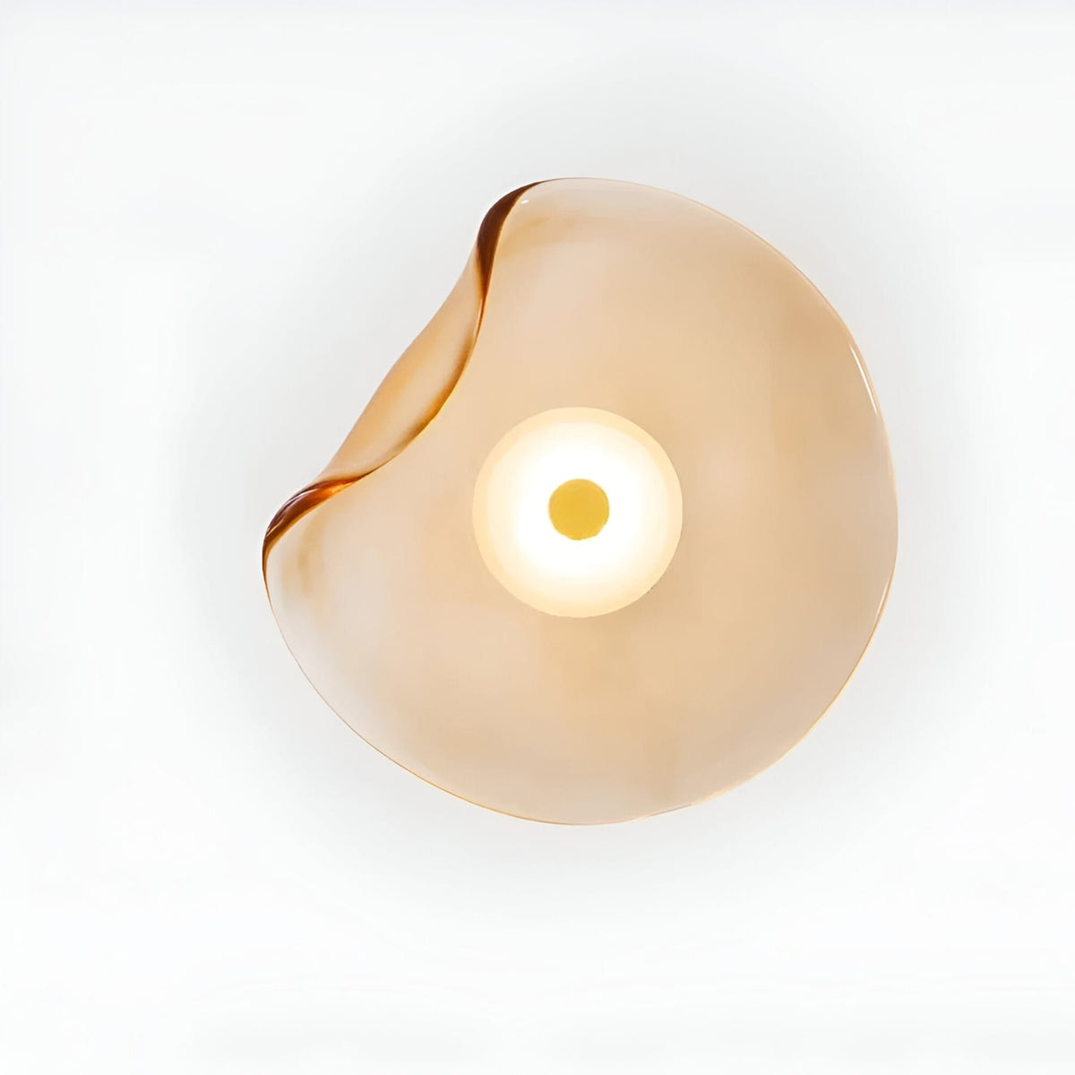 Glass wall light modern LED warm glow hardwired, living room bedroom hallway