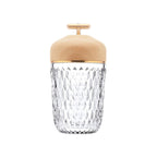 Glass USB table lamp modern design, warm and white light, living room and bedroom