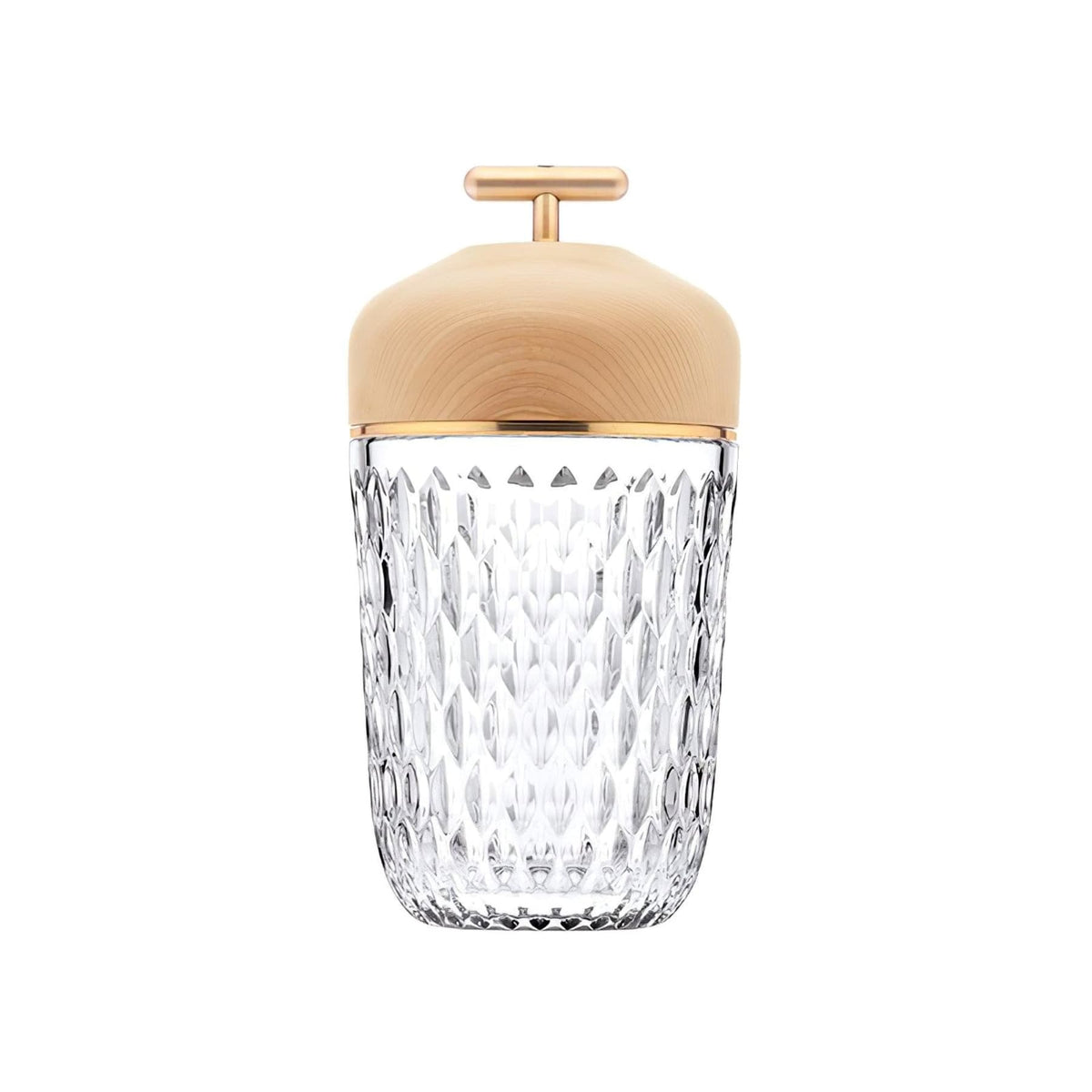 Glass USB table lamp modern design, warm and white light, living room and bedroom