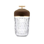 Glass USB table lamp modern design, warm and white light, living room and bedroom