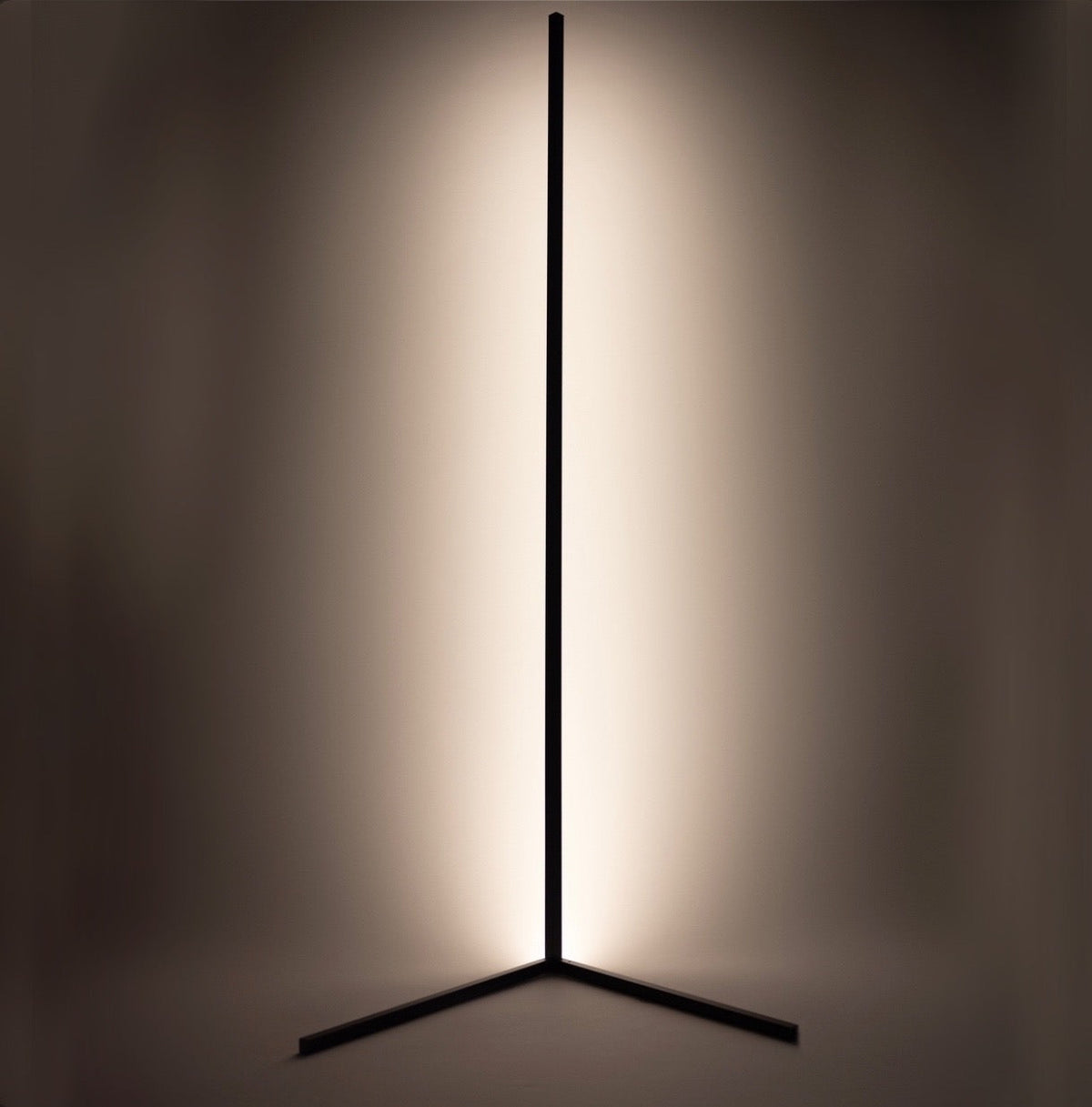 Indoor LED floor lamp RGB corner light dimmable aluminium, 142 cm modern design