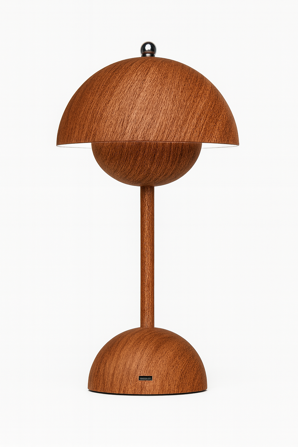 Cordless table lamp with modern dome design, rechargeable LED and touch control