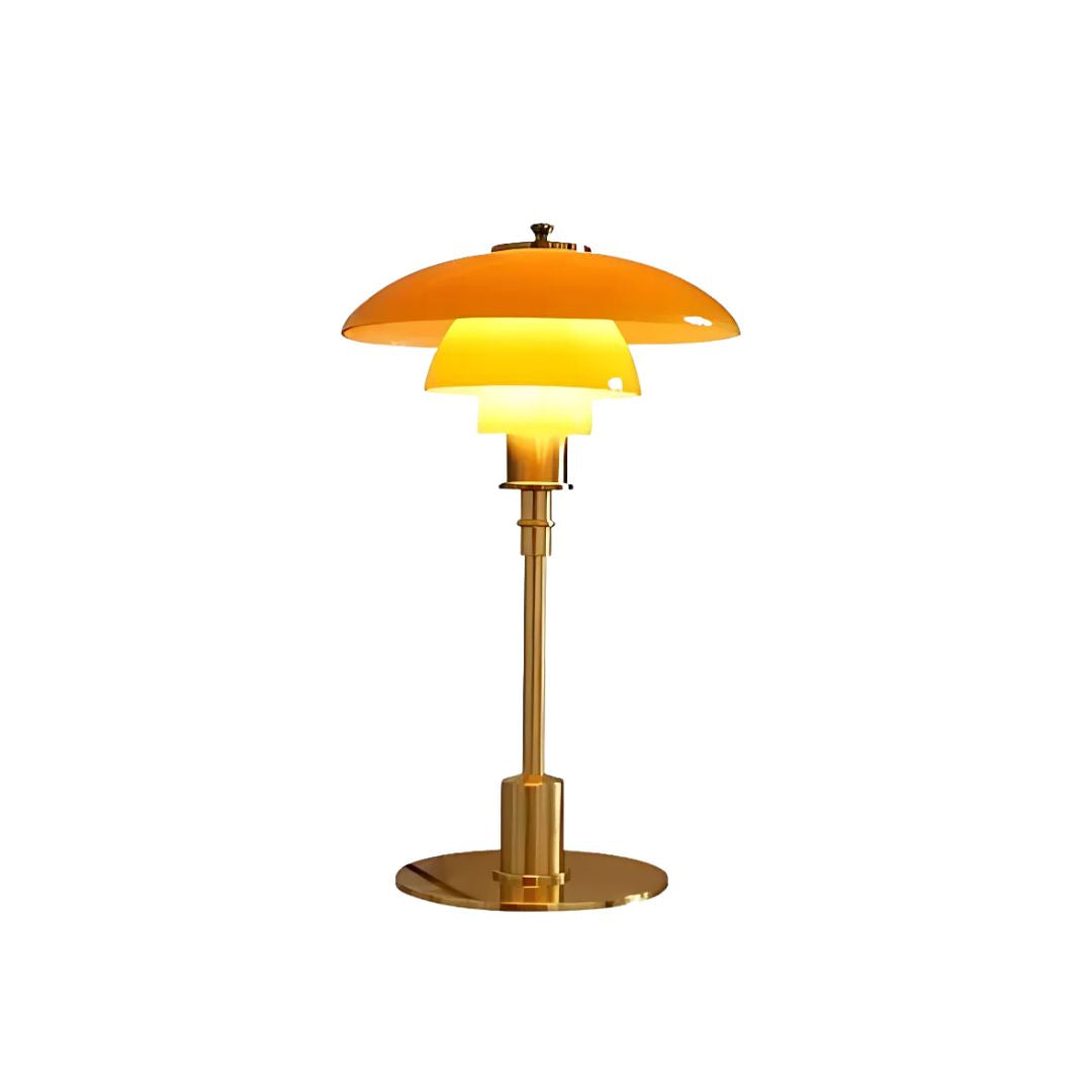 Triplet Layered Table Lamp - Modern Bedside Accent Light