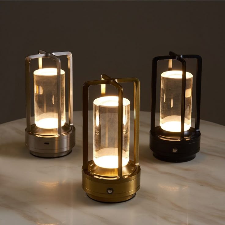 Cordless Table Lamp | Crystal Shade, USB-C, Water-Resistant