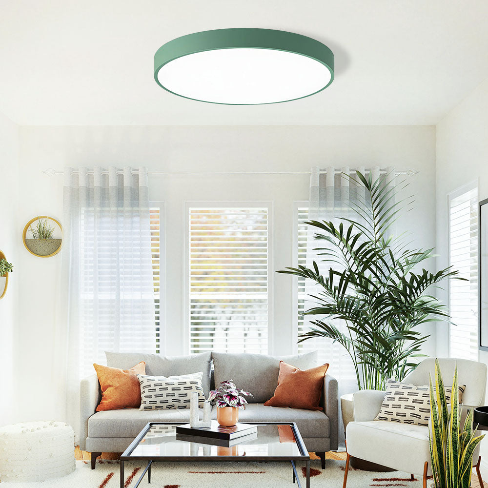 LED Ceiling Light Round Flush Mount | Iron &, Multi-Size | Galia